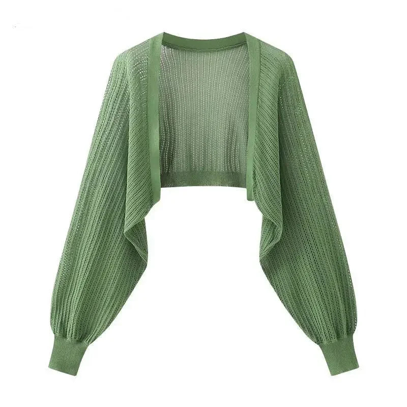 Chic Open Front Knitted Cardigan