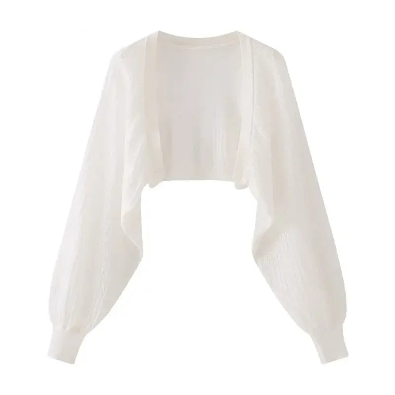 Chic Open Front Knitted Cardigan
