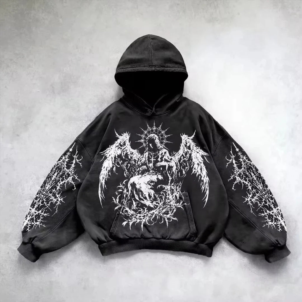 Gothic Streetwear Hip Hop Hoodie